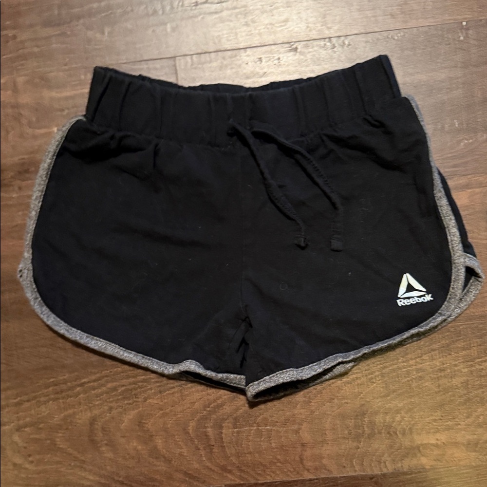 Reebok Kids Black and Gray Shorts